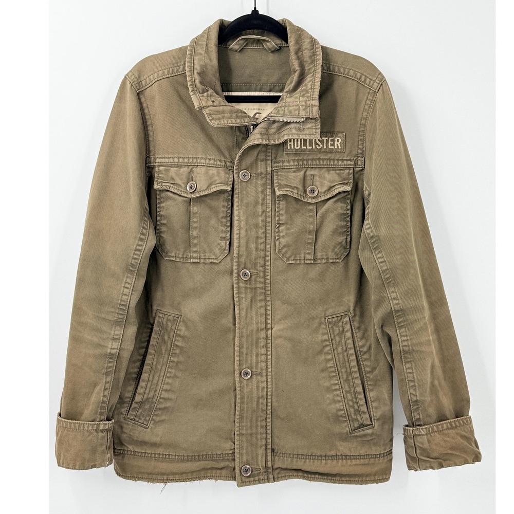 Vtg Y2K Hollister La Jolla Jacket Mens M military utility streetwear 90s 2000s